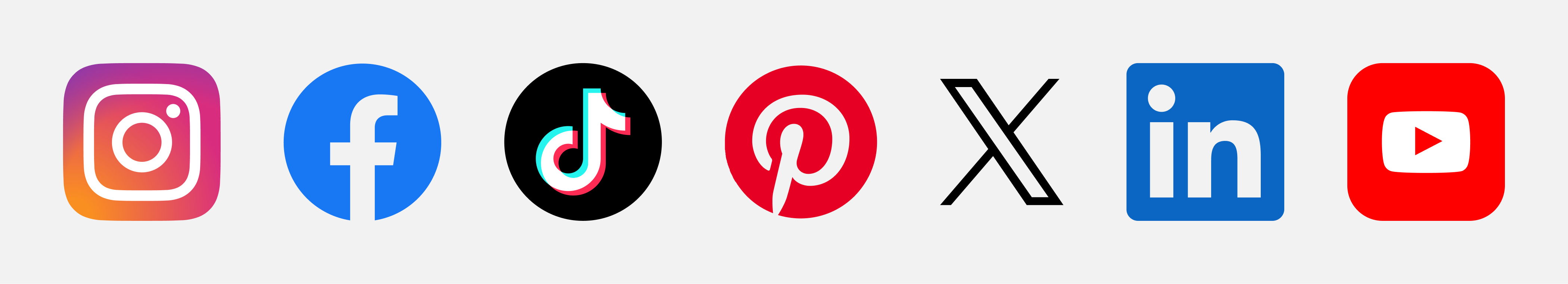 Top 7 social media app logos.